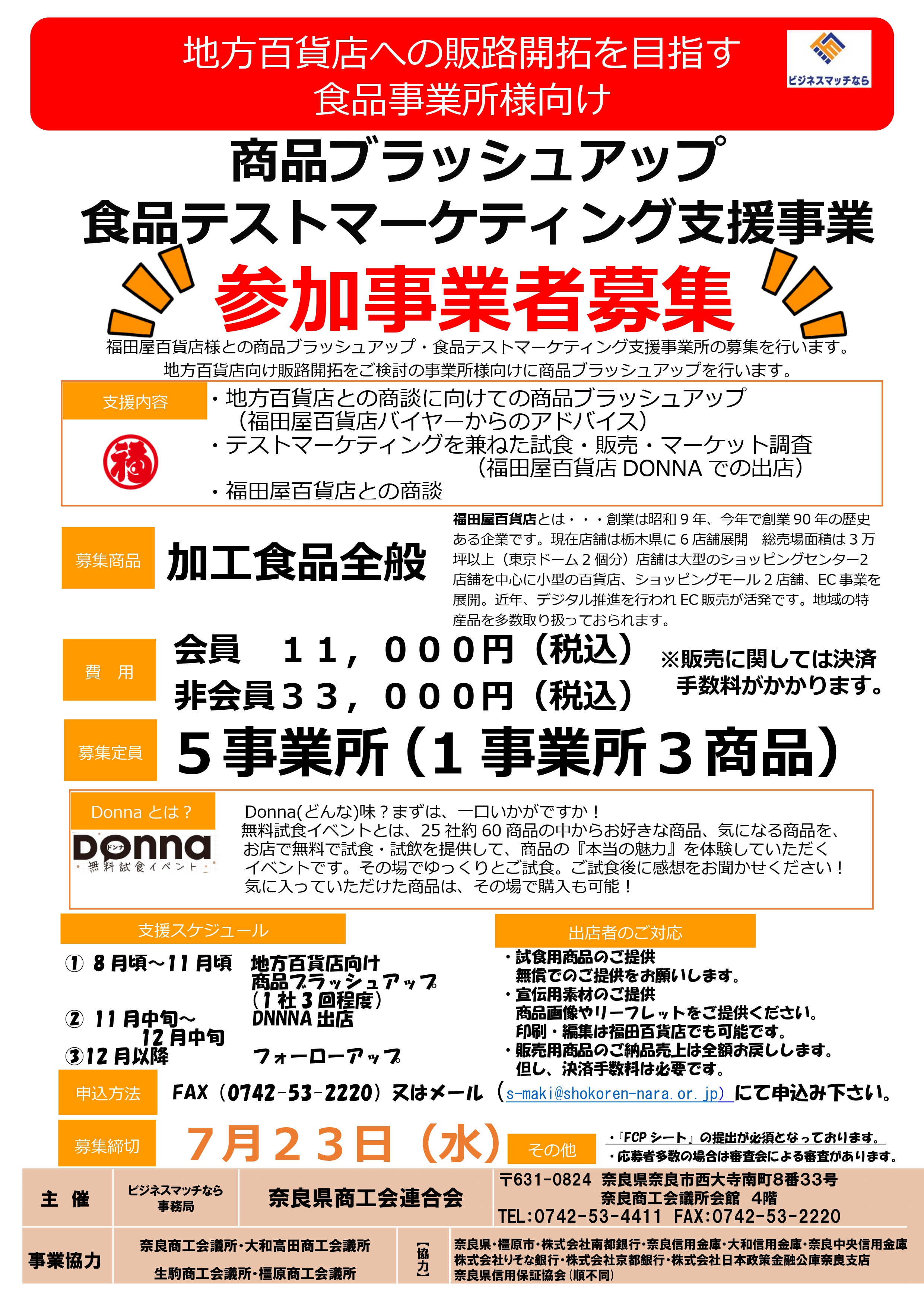 受付終了しました】商品ブラッシュアップ食品テストマーケティング支援
